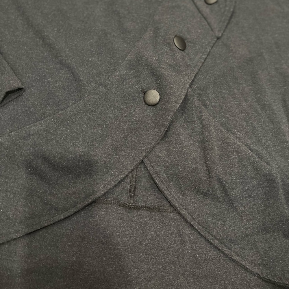 [S] Miik Bamboo Blend Soft Stretch Blazer Wrap Cardigan Curved Hem - Picture 2 of 11